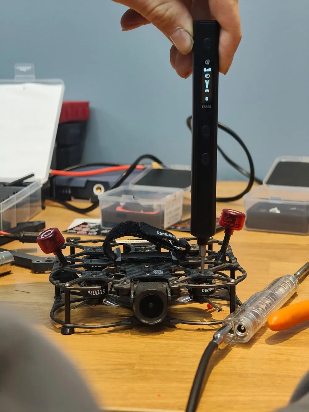 Assembling a ducted cinematic drone